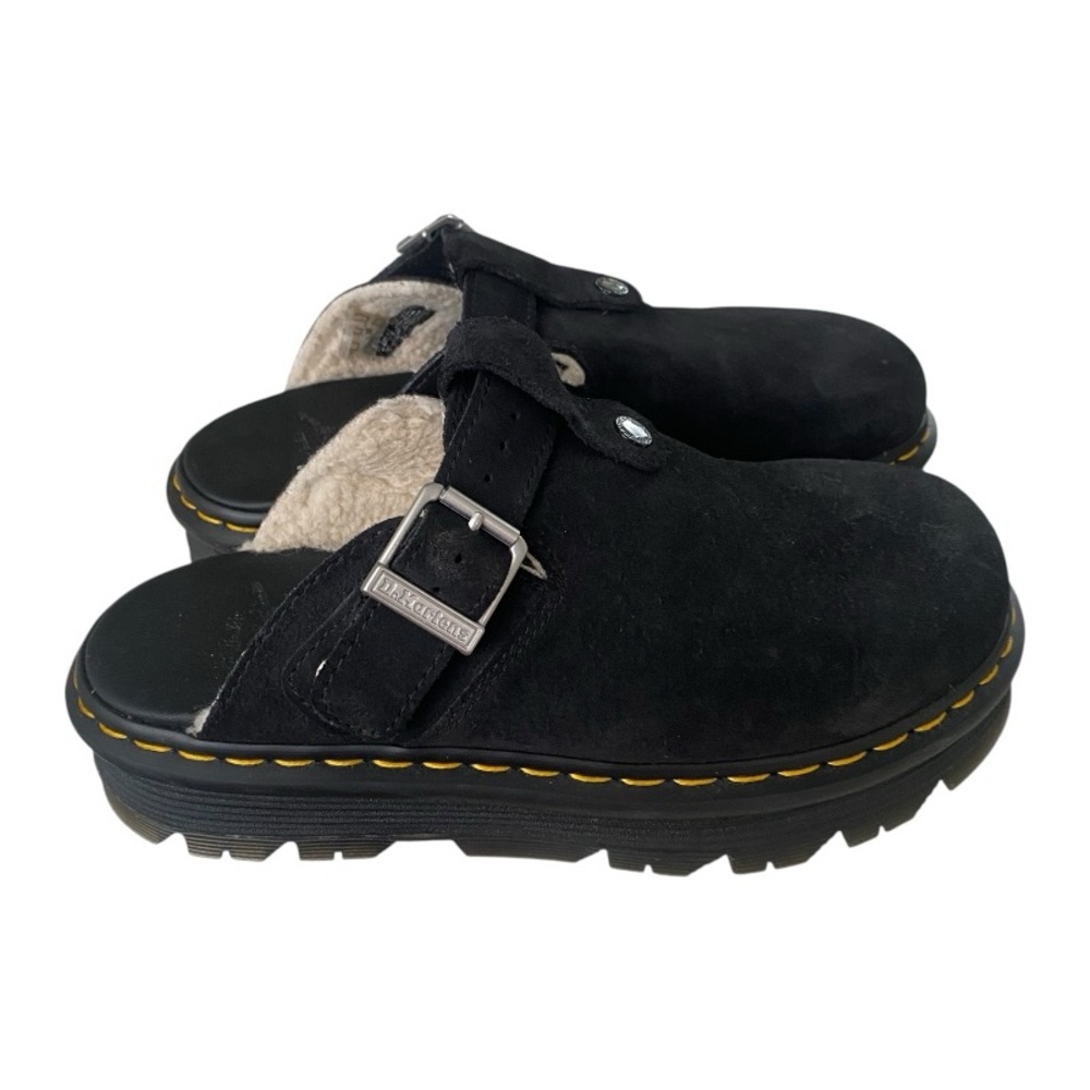 DR. Marten's Zebzag Suede Slingback Platform Mule I Size: 10 - Picture 2 of 9